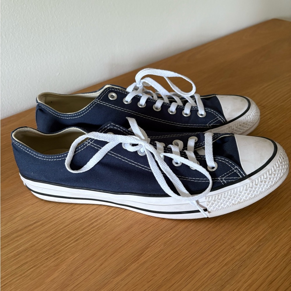 Converse Blue and White Canvas Sneakers